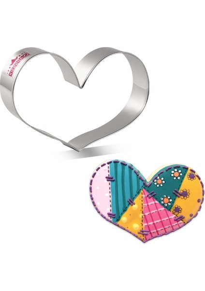 Kalp-C Stili Kenıao 6 Şekiller Kalp Çerez Kesici Düğün Için Sevgililer Günü Ekmek Sandviç Paslanmaz Çelik Bisküvi Fondan Büyük Kalıp (Yurt Dışından)