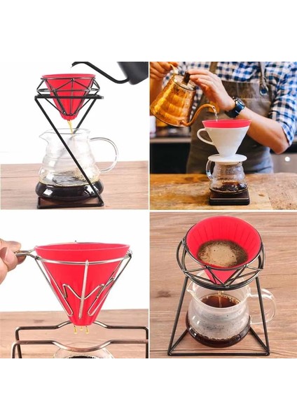 Yeşil Stil Kahve Damlatıcı Filtre Fincan Yeniden Kullanılabilir Silika Jel Kahve Filtresi Dolce Gusto Pods Katlanabilir Şeker Renk Kahve Huni Barista Için Damla (Yurt Dışından) fırsatları