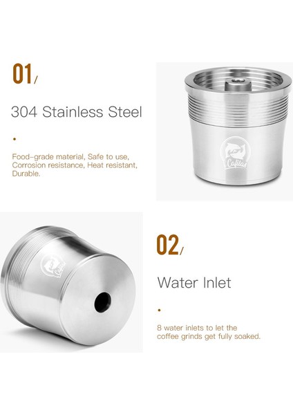 Resim Stili Olarak Recafimil Doldurulabilir Kapsül Yeniden Kullanılabilir Filtre Fincan Illy Xy Kahve Makinesi Için Metal Paslanmaz Çelik Kahve Pod (Yurt Dışından) fiyatları