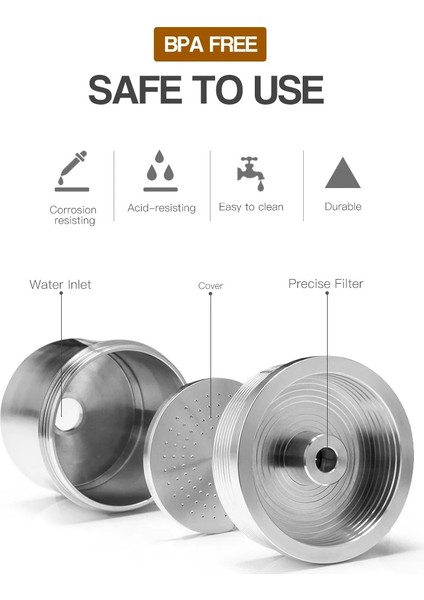 Resim Stili Olarak Recafimil Doldurulabilir Kapsül Yeniden Kullanılabilir Filtre Fincan Illy Xy Kahve Makinesi Için Metal Paslanmaz Çelik Kahve Pod (Yurt Dışından) modelleri