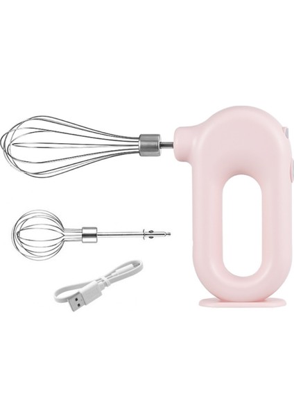 2 Adet Pembe Stil Pişirme Aracı Için Kablosuz El Şarj Çırpma Yumurta Karıştırıcı Taşınabilir Mutfak Aletleri Için Çevre Dostu Yüksek Hızlı El Blender (Yurt Dışından)