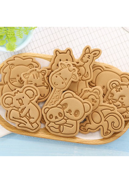 Dinozor Kıyafeti Stili Ookie Kesici Set Hayvan Dinozor Noel Kek Araçları Bisküvi Damga Fondan Kalıp Pişirme Sugarcraft Aksesuarları (Yurt Dışından) fırsatları