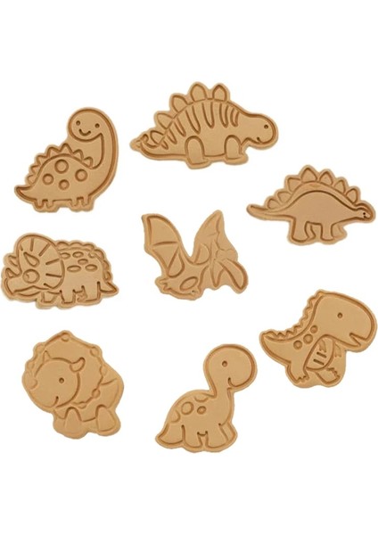 Dinozor Kıyafeti Stili Ookie Kesici Set Hayvan Dinozor Noel Kek Araçları Bisküvi Damga Fondan Kalıp Pişirme Sugarcraft Aksesuarları (Yurt Dışından) indirimleri