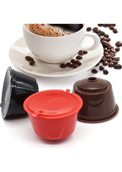 3 Adet Beyaz Stil Yeniden Kullanılabilir Kahve Kapsül Filtre Fincan Nescafe Dolce Gusto Için Doldurulabilir Kapaklar Kaşık Fırça Filtre Sepetleri Pod Yumuşak Tat Tatlı (Yurt Dışından) fiyatları