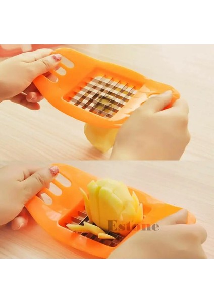 Rastgele Teslim Tarzı Patates Paslanmaz Çelik Sebze Fransız Fry Chopper Yapma Aracı Mutfak Alet Aksesuarları (Yurt Dışından)