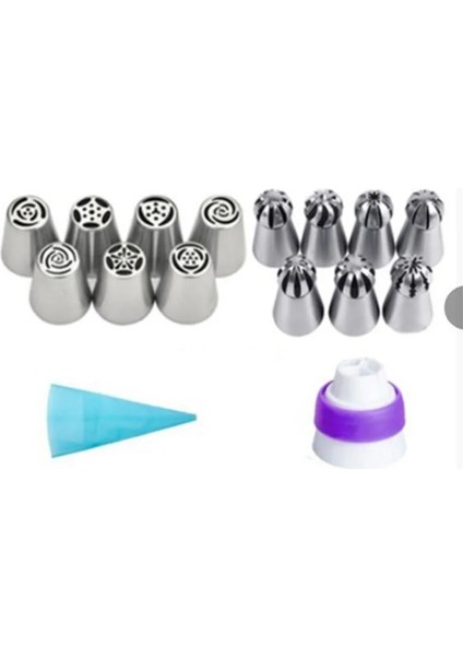 11 Adet Tarzı 1 Takım Rus Lale Buzlanma G Nozulları Paslanmaz Çelik Çiçek Krema Pasta Ipuçları Nozullar Çanta Cupcake Kek Dekorasyon Araçları (Yurt Dışından) modelleri