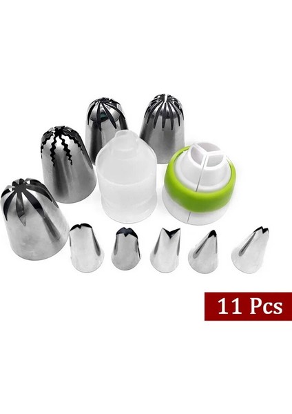 BIG11PCS Tarzı 1 Takım Russiag Ipuçları Krem Nozullar Pişirme Kek Aracı Için Set G Pasta Torbası Pasta Kek Dekorasyon Fırın Aksesuarları (Yurt Dışından)