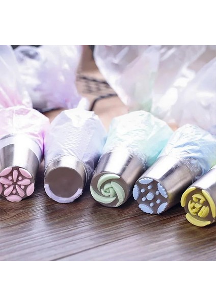 BIG11PCS Tarzı 1 Takım Russiag Ipuçları Krem Nozullar Pişirme Kek Aracı Için Set G Pasta Torbası Pasta Kek Dekorasyon Fırın Aksesuarları (Yurt Dışından) modelleri