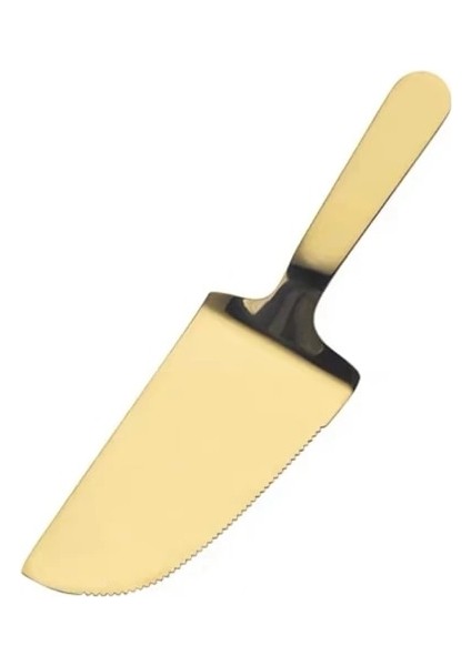 Altın Tarzı Paslanmaz Çelik Dişli Pizza Kürek Kek Tereyağı Peynir Dondurma Tatlı Kesici Gıda Kek Spatula Kürekler Mutfak Pişirme Araçları (Yurt Dışından)