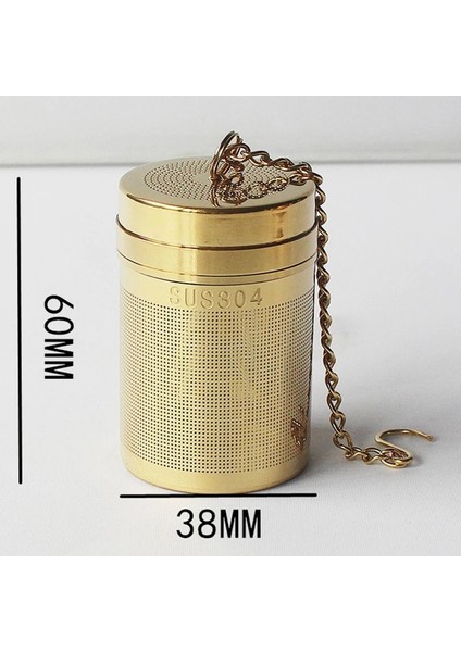 M Tarzı Goldetainless Çelik Çay Süzgeç Yaprak Baharat Bitkisel Demlik Yeniden Kullanılabilir Örgü Filtre Ev Mutfak Aksesuarları (Yurt Dışından)