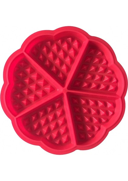 Kalp Şekli Stili Silikon Kek Waffle Kalıpları Makinesi Pan Mikrodalga Pişirme Çerez Muffin Kalıp Pişirme Aracı Mutfak Aksesuarları Malzemeleri (Yurt Dışından)