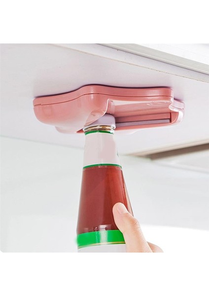 Pembe Tarzı Konserve Açacağı Yaratıcı Şişe Açacağı Ev Mutfağı Konserve Açacağı Kaymaz Manuel Kapak Kabinin Altında Kavanoz Şişe Açacağı Üst Kapak (Yurt Dışından)