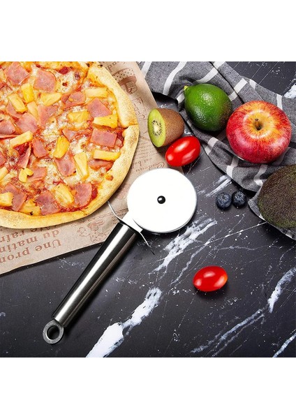 Bir Stil Pizza Kesme Bıçağı Paslanmaz Çelik Pizza Rulo Hamur Kesici Tekerlek Kek Dilimleme Kürek Kabuğu Mutfak Gereçleri Pişirme Aksesuarları (Yurt Dışından) fırsatları
