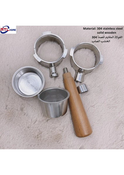 1 Takım Stili Delonghi Makinesi Için Paslanmaz Çelik Dipsiz Portafiltre ECO310 Ecp Filtre Tutucu بورتافلتر ديلونجي (Yurt Dışından) modelleri