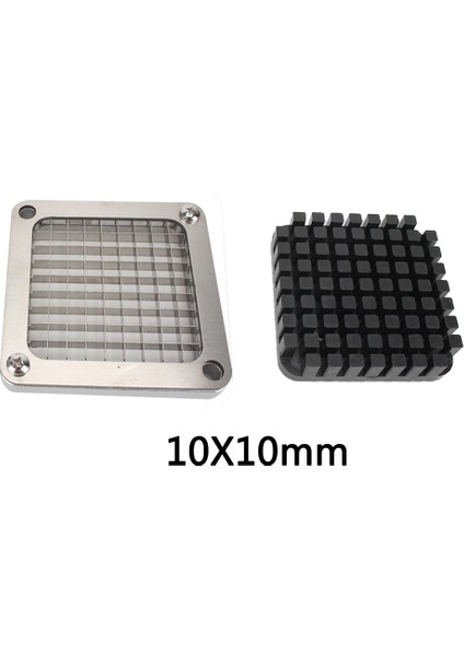 10 mm Tarzı Utter Parçalar Patates Kızartma Kesici, Patates Kızartma Makinesi Aksesuarları Patates Kızartma Dilimleri +3 Bıçak Boyutu, Paslanmaz Çelik (Yurt Dışından)
