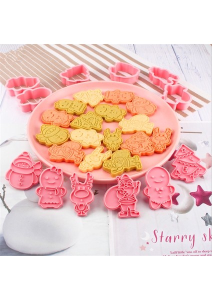 1 Adet Zencefilli Kurabiye Adam Tarzı Ack Noel Bisküvi Kalıp Plastik 3D Karikatür Noel Baba Pişirme Presleme Buzlanma Fondan Çerez Kesici Çocuklar Için Navidad (Yurt Dışından) modelleri