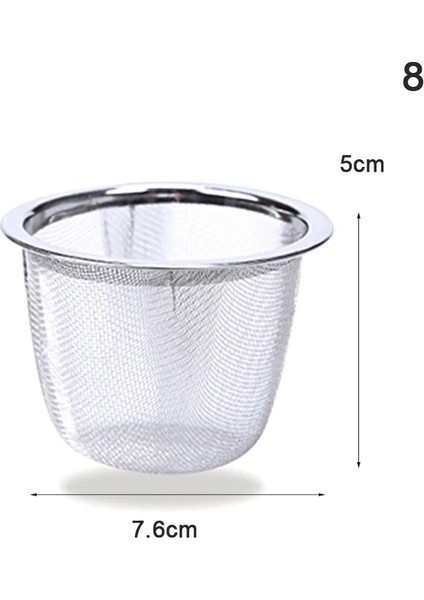 Koyu Gri Tarzı Yeniden Kullanılabilir Paslanmaz Çelik Hasır Çay Demlik Süzgeç Demlik Çay Yaprağı Baharat Filtre Drinkware Mutfak Aksesuarı (Yurt Dışından)