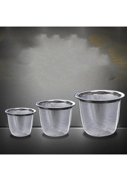 Koyu Gri Tarzı Yeniden Kullanılabilir Paslanmaz Çelik Hasır Çay Demlik Süzgeç Demlik Çay Yaprağı Baharat Filtre Drinkware Mutfak Aksesuarı (Yurt Dışından) fırsatları