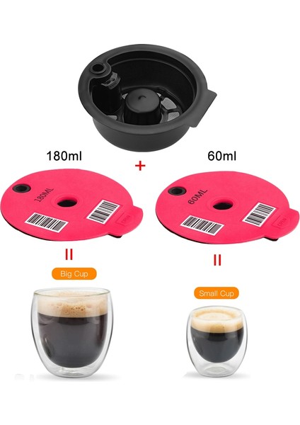 Koyu Gri Tarzı Bosch Makinesi Için Doldurulabilir Yeniden Kullanılabilir Kahve Kapsülü Tassimo Silikon Kapaklı Kahve Filtre Fincan Metal Kaşık Kahve Pod (Yurt Dışından) fırsatları