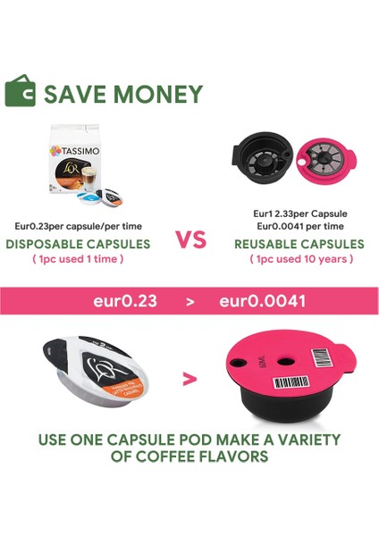 Koyu Gri Tarzı Bosch Makinesi Için Doldurulabilir Yeniden Kullanılabilir Kahve Kapsülü Tassimo Silikon Kapaklı Kahve Filtre Fincan Metal Kaşık Kahve Pod (Yurt Dışından) indirimleri