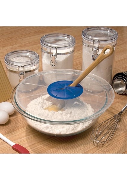 Bir Stil Silikon Kase Örtüsü Sıçrama Su Geçirmez Plastik Yumurta Kase Kapağı Silindir Yumurta Çırpıcı Mutfak Pişirme Kase Örtüsü Aksesuarları Gadget (Yurt Dışından)