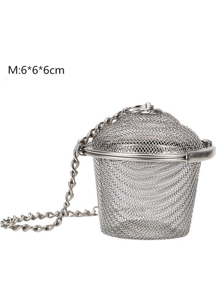 Turuncu Tarzı Yeniden Kullanılabilir Paslanmaz Çelik Çay Süzgeci Örgü Demlik Sepeti Gevşek Çay Yaprağı Demlik Kupa Çaydanlık Çay Takımı Çay Bardağı Için Ot Filtresi (Yurt Dışından)