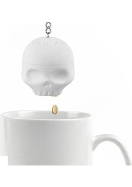 Silikon Kafatası Şekli Çay Süzgeçleri Gıda Sınıfı Çay Demlik Araçları Toksik Olmayan Demleme Cihazı Bitkisel Baharat Filtresi Mutfak Aksesuarları (Yurt Dışından) fiyatları