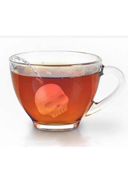 Silikon Kafatası Şekli Çay Süzgeçleri Gıda Sınıfı Çay Demlik Araçları Toksik Olmayan Demleme Cihazı Bitkisel Baharat Filtresi Mutfak Aksesuarları (Yurt Dışından) fırsatları