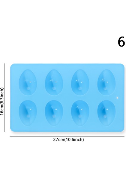 Tip-6 Stili Kek Silikon Kalıp Sevimli Tavşan Yumurtası Jöle Puding Paskalya Kek Tavası Çikolatalı Muffin Şeker Pişirme Kalıbı Kek Dekorasyonu En Yeni (Yurt Dışından)