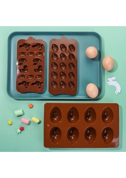 Tip-6 Stili Kek Silikon Kalıp Sevimli Tavşan Yumurtası Jöle Puding Paskalya Kek Tavası Çikolatalı Muffin Şeker Pişirme Kalıbı Kek Dekorasyonu En Yeni (Yurt Dışından) indirimleri