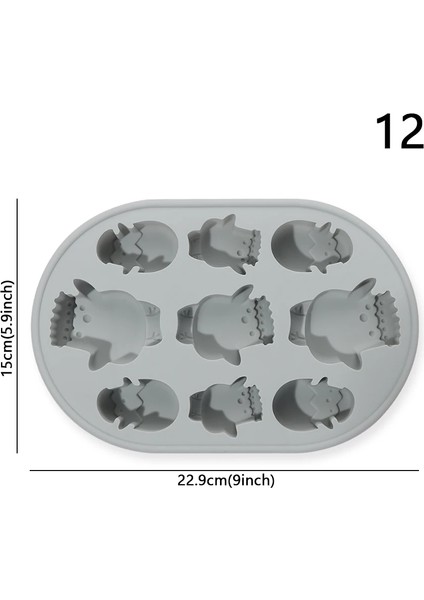 Tip-12 Tarzı Kek Silikon Kalıp Sevimli Tavşan Yumurtası Jöle Puding Paskalya Kek Tavası Çikolatalı Muffin Şeker Pişirme Kalıbı Kek Dekorasyonu En Yeni (Yurt Dışından)