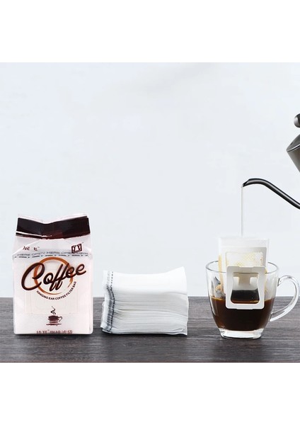 Beyaz Stil 7,5 x 9 cm Ack Tek Kullanımlık Kahve Fliter Torbaları Taşınabilir Asılı Kulak Tarzı Kahve Filtreleri Espresso Kahve Için Çevre Dostu Kağıt Torba (Yurt Dışından) modelleri