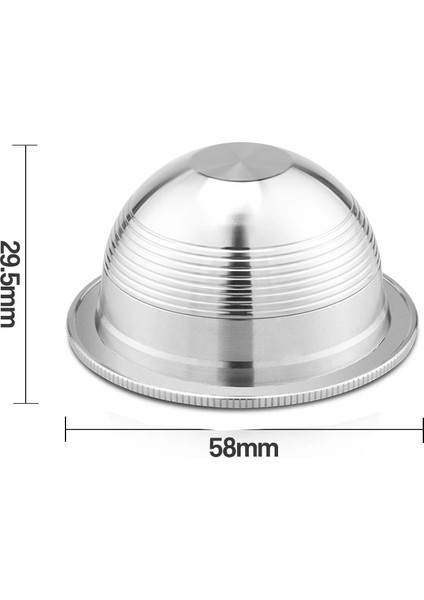1 Büyük Stil Icafilassvıp Stianless Çelik Yeniden Kullanılabilir Vertuoline Kapsül Nespresso Vertuo Kahve Filtresi Espresso Vertuo Plus Için (Yurt Dışından) fırsatları