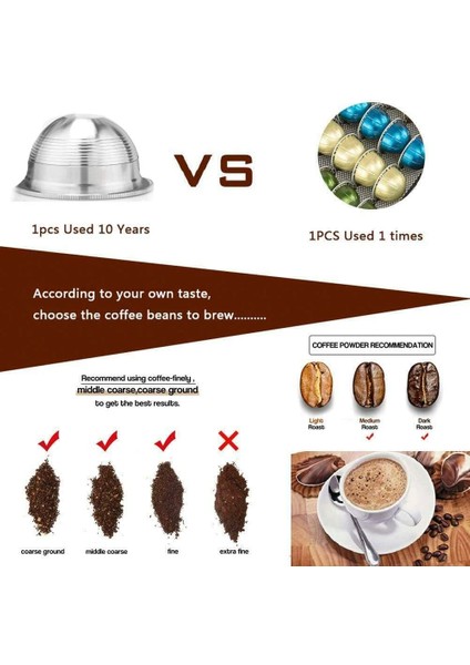 1 G1BIG Stili Icafilasespresso Kapsüller Yeniden Kullanılabilir Ürünler Nespresso Vertuoline ve Vertuo Paslanmaz Çelik (G2) Doldurulabilir Kapsül Yeniden Kullanılabilir Filtre Ods (Yurt Dışından) fiyatları