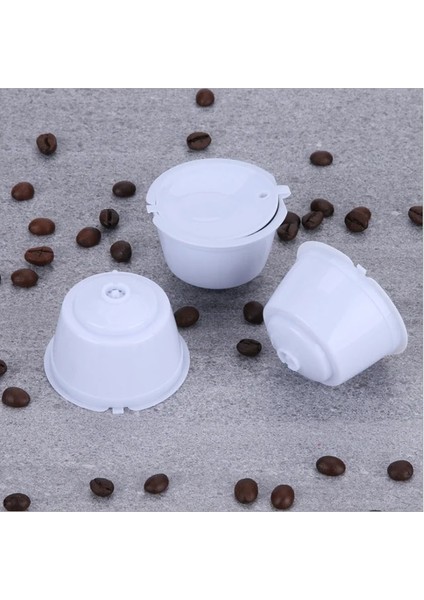 Beyaz Stil 150 Kez Kullanın Dolce Gusto Kahve Kapsülü Plastik Kapsül Doldurulabilir Yeniden Kullanılabilir Nescafe Dolce Gusto Dolumu ile Uyumlu (Yurt Dışından)