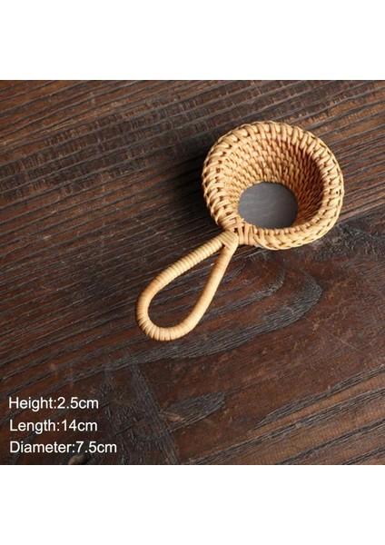 A4 Stili Japonya Teaism Çay Süzgeçleri Bambu Rattan Kabak Şekilli Çay Yaprakları Huni Çay Süzgeçleri Bambu Rattan Çay Gereçleri (Yurt Dışından)