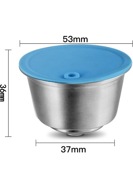 Koyu Gri Tarzı Icafilas Paslanmaz Çelik Metal Yeniden Kullanılabilir Dolce Gusto Kahve Kapsülü Nescafe Makinesi ile Uyumlu Doldurulabilir Filtre Damlatıcı (Yurt Dışından) fiyatları