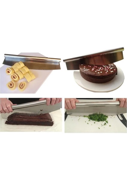 12 Izza Kesici Keskin Sallanan Bıçak Premium Paslanmaz Çelik Sallanan Pizza Bıçağı Pasta Doğrayıcı (Yurt Dışından) fiyatları