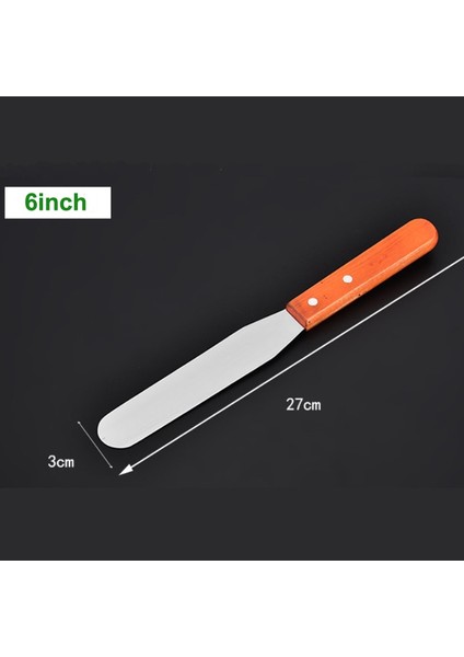 Kek Döner Tabla Pişirme Araçları Döner 28CM Dekorasyon Masa Seti Düz Tabanlı Kaymaz Plastik Krem Spatula Kek Standı (Yurt Dışından)