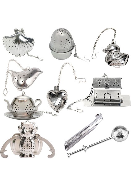 Stil 8 Stil Sevimli Pratik Yaratıcı Paslanmaz Çelik Demlik Filtre Süzgeç Çay Topu Kaşık Mutfak Hanehalkı Gadget Çay Yapma Malzemeleri (Yurt Dışından) fiyatları