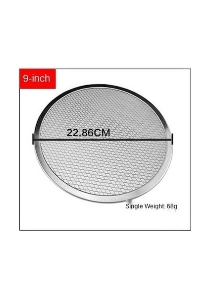 9 Inç Tarzı Alüminyum Kalınlaşmış Pizza Fırın Tepsisi Örgü Mutfak Pizza Aracı Pizza Izgara Aracı Pizza Örgü Ekran Uydurma Pişirme Kalıp Aksesuarları (Yurt Dışından)