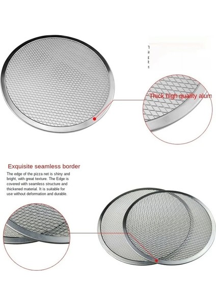 9 Inç Tarzı Alüminyum Kalınlaşmış Pizza Fırın Tepsisi Örgü Mutfak Pizza Aracı Pizza Izgara Aracı Pizza Örgü Ekran Uydurma Pişirme Kalıp Aksesuarları (Yurt Dışından) indirimleri