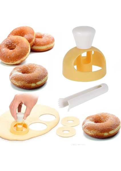 B Tipi Stili Plastik Waffle Donut Maker Kesici Çiçek Şekli Dağıtıcı Donut Kalıp Taşınabilir Arapça Waffle Kalıp Mutfak Tatlı Aracı Derin Kızartma (Yurt Dışından) fırsatları