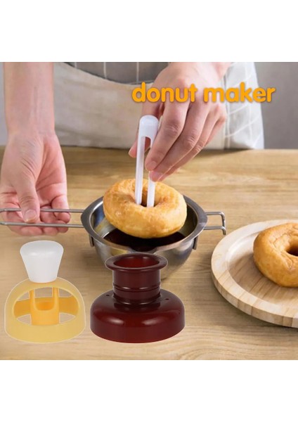 B Tipi Stili Plastik Waffle Donut Maker Kesici Çiçek Şekli Dağıtıcı Donut Kalıp Taşınabilir Arapça Waffle Kalıp Mutfak Tatlı Aracı Derin Kızartma (Yurt Dışından) indirimleri