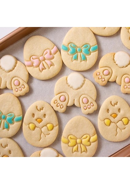 3 Adet-Kedi Tarzı 1 Takım Paskalya Yumurtası Kurabiye Kabartma Kalıbı Tavşan Civciv Şekilli Fondan Buzlanma Bisküvi Kesme Kalıp Paskalya Partisi Pişirme Dekorasyon Aracı (Yurt Dışından) modelleri