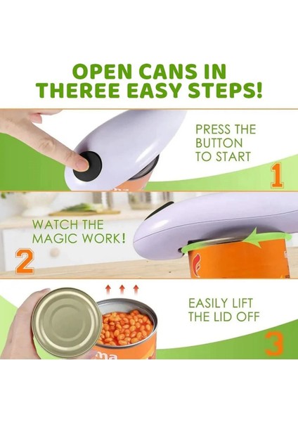 Yeni Elektrikli Açıcı Stili Elektrikli Konserve Açacağı Otomatik Şişe Açacağı Akülü Tek Teneke Dokunuş Keskin Kenarlar Yok El Kavanoz Açacakları Mutfak Bar Aracı (Yurt Dışından) modelleri