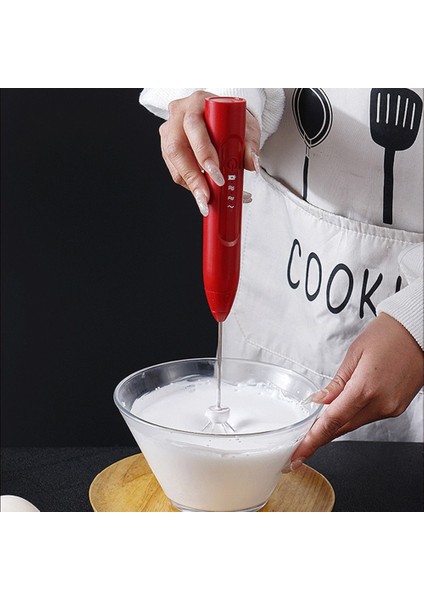 Kırmızı Stil USB Elektrikli Çırpma Kahve Süt Içecek Mikser Karıştırma Kafası Çırpma Silindirik Saplı Şarj Edilebilir Ayarlanabilir Gıda Karıştırıcı (Yurt Dışından) fiyatları