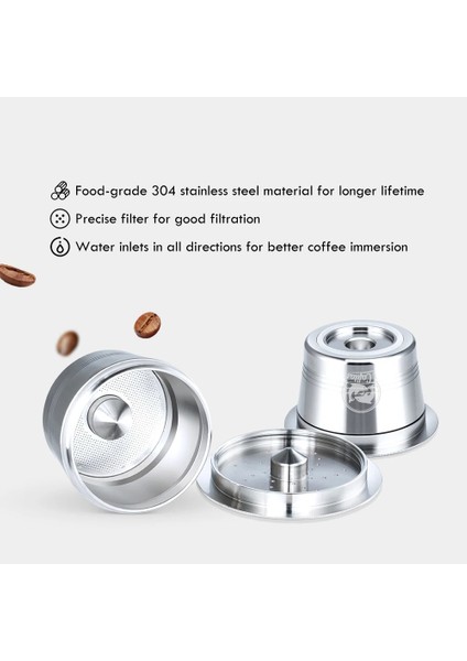 1CAFFITALY1TAMPER1SP Stili Icafilas Yeniden Kullanılabilir Paslanmaz Çelik Crema Kahve Kapsül Filtreleri Caffitaly Ruby Tchibo Cafeteira Espresso Makinesi Için Sabotaj Kaşığı (Yurt Dışından) fiyatları