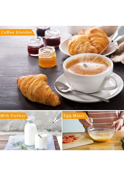 Siyah Stil Elektrikli Süt Köpürtücü Yumurta Çırpıcı Içecek Köpürtücü Çırpma Mikser Karıştırıcı Kahve Cappuccino Kreması Çırpma Köpüklü Karışım Bıyık Yumurta Araçları (Yurt Dışından) fiyatları