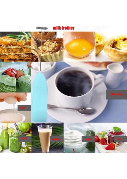 Siyah Stil Elektrikli Süt Köpürtücü Yumurta Çırpıcı Içecek Köpürtücü Çırpma Mikser Karıştırıcı Kahve Cappuccino Kreması Çırpma Köpüklü Karışım Bıyık Yumurta Araçları (Yurt Dışından) indirimleri